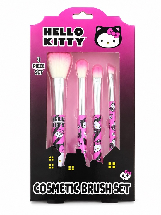 Hello Kitty Other - Hello Kitty 4 Piece Cosmetic Brush Set